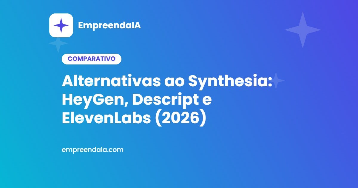 Alternativas ao Synthesia em 2026: HeyGen, Descript e ElevenLabs Comparados